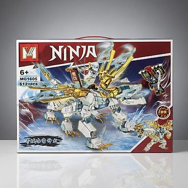 Игрушки: Конструктор Ninja MG1605, 612+ деталей - Тематика: боевой дракон с — 1