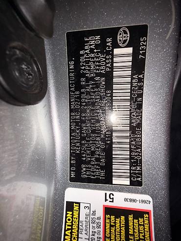 накидка камри: Toyota Camry: 2018 г., 2.5 л, Автомат, Бензин, Седан — 10