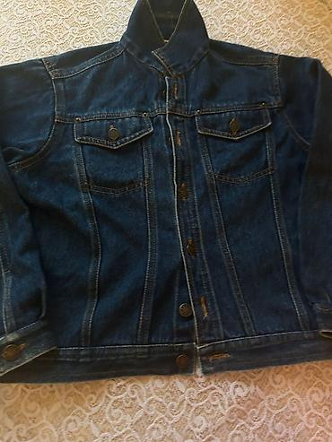 koja pencek: Klassik tünd-mavi cins gödəkçə - Material: 100% denim (cins), sıx — 2