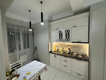 квартира дордой плаза: 2 бөлмө, 51 кв. м, Элитка, 7 кабат, Евроремонт