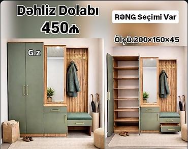 dəhliz dolablar: Dəhliz dolabı – şkaf və oturacaqlı paltar asılqanı kombinə edən — 1