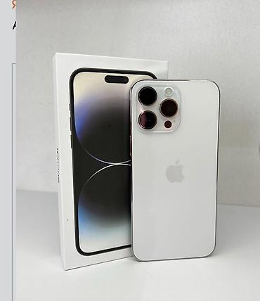 iphone xг: IPhone 14 Pro, Б/у, 256 ГБ, Белый, Коробка, 79 % — 1
