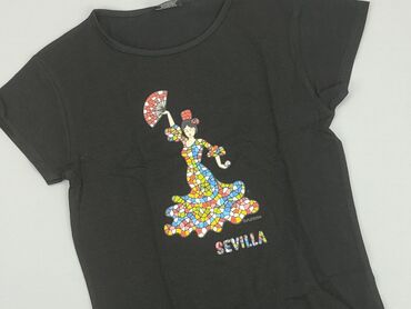 czarna t shirty: S, stan - Idealny