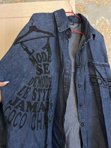 İdman geyimləri: Qadınlar üçün cins köynək - Brend etiket: Topshop (Made in Turkey) -