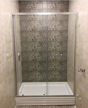 Duş kabinaları, arakəsmələr: Yeni Üstü açıq kabina, Künc üçün, Pulsuz çatdırılma — 4