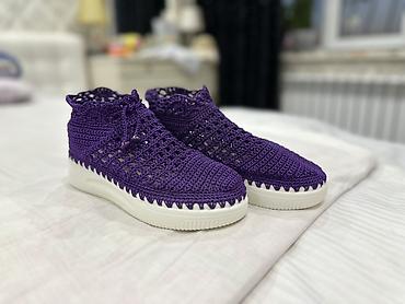 Дорожные сумки: Вязаные сумки ручной работы - Материал: плотный шнур/трикотажная — 8