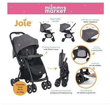 joie: Прогулочная коляска Joie - Подходит с рождения до 15 кг - Реверсивная — 1