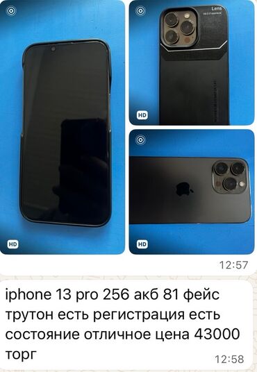 подделка айфон 13 про макс купить: IPhone 13 Pro, 256 ГБ, Графит, Чехол, 81 %