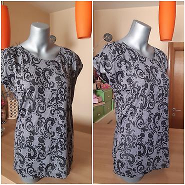 t: G&N ženska majica kratkih rukava, dezen paisley/ornamentalni crni — 2