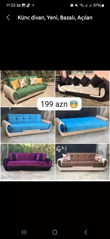 Divanlar: Di̇van-kravat, Açılan, Bazalı, Pulsuz çatdırılma — 9