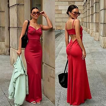 oval: 🔥Elegantna duga haljina sa otvorenim leđima
✅2450 din 
S M L — 2