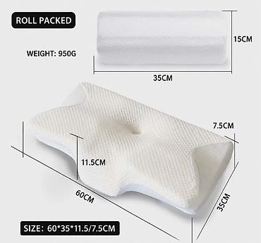Medical Supplies: Ergonomski jastuk za spavanje – ortopedski dizajn za potporu vrata i — 1