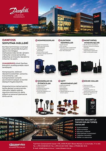 soyuducu soyutmur: DANFOSS SOYUTMA VƏ HVAC HƏLLƏRİ – RƏSMİ TƏCHİZATÇI Climaservice Baku — 1