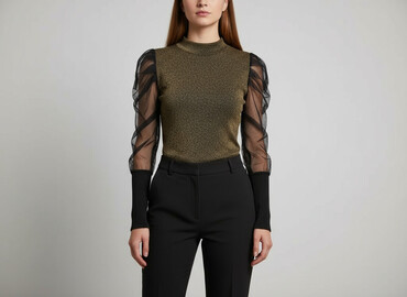 sukienka cekinowa c a: Women's blouse, size S