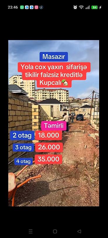 susada gunluk evlər: Masazırda – yola çox yaxın fərdi yaşayış evlərinin sifarişi. - — 3