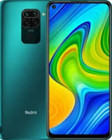 спарк телефон: Redmi, Redmi Note 9, Колдонулган, 64 ГБ, түсү - Жашыл, 2 SIM