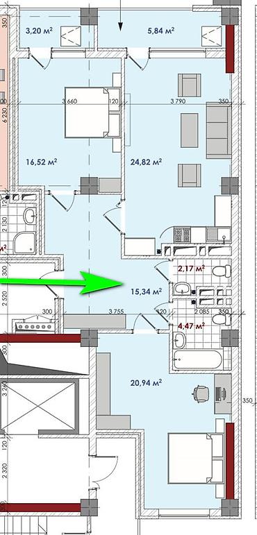 Продажа квартир: 3 комнаты, 93 м², Элитка, 10 этаж, Дизайнерский ремонт — 7