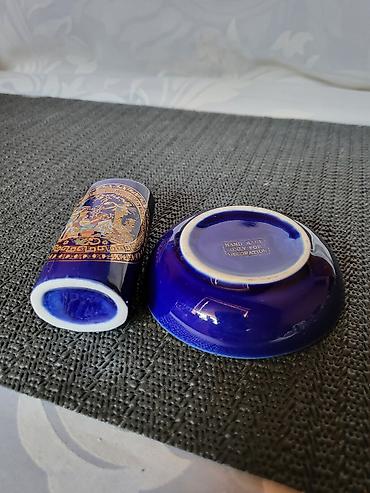 Ostali antikviteti: Grcki set,pepeljara,drzac za upaljac 1950g+. Set grcki,24k — 10