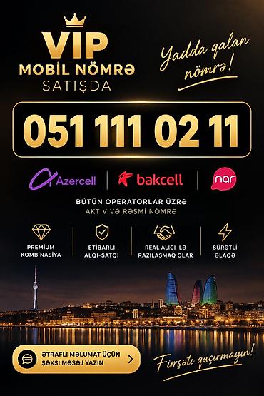 bakcell əlaqə: VIP mobil nömrə – yadda qalan kombinasiyalı nömrə: 051 111 02 11 — 1