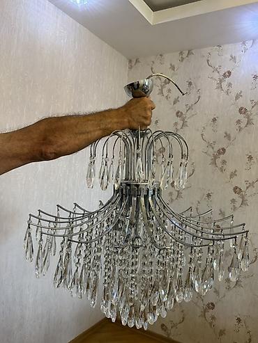 Ev üçün dekor: Çılçıraq, 10 və daha çox lampa, Xrustal — 3