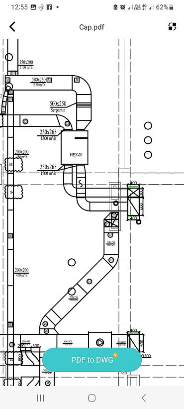 Dizayn, layihə: Xidmət: PDF layihə fayllarının DWG (AutoCAD) formatına çevrilməsi — 2