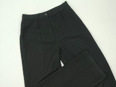 biale spodnie sinsay: Material trousers for women, size S