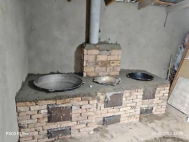 Дровяные печи: Уличная/домашняя дровяная очаговая печь под казаны (стационарный — 11