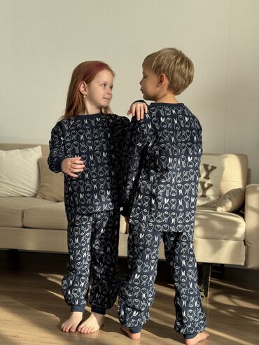 детская пижама: Комплект, цвет - Коричневый, Новый