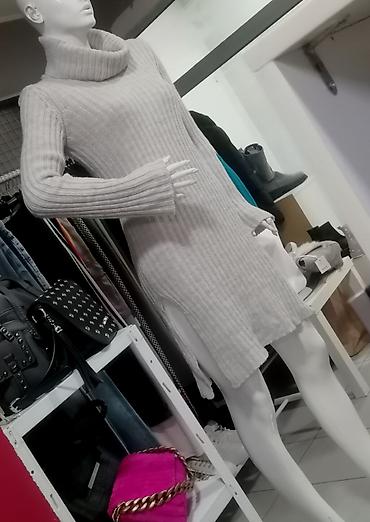 Haljine: Pleteni džemper-haljina sa rol kragnom - Model: ravnog kroja, do — 4