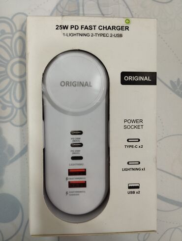 en ucuz power bank: Orginal 25w Pd Fast Charger. 1lightning 2-Typec 2Usb. yeni. power