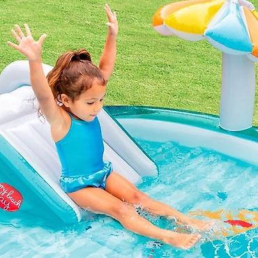 фантан: Игровой центр Intex “Аллигатор” с горкой и фонтаном | ?84 см | 160 л — 7