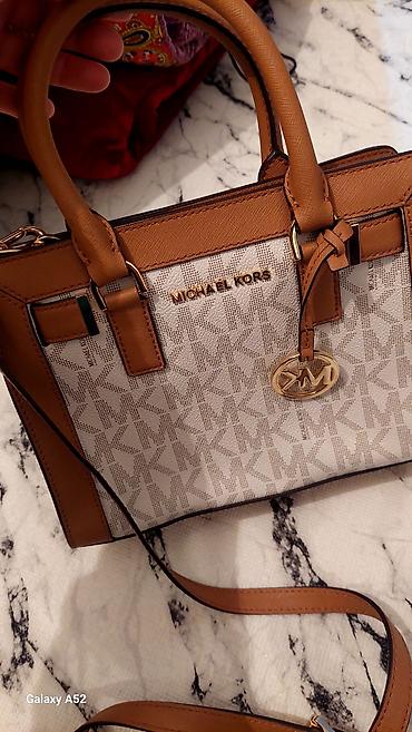 Классические сумки: Классическая сумка, Michael Kors, Материал: Комбинированный материал, Жёсткая конструкция, Женские — 4