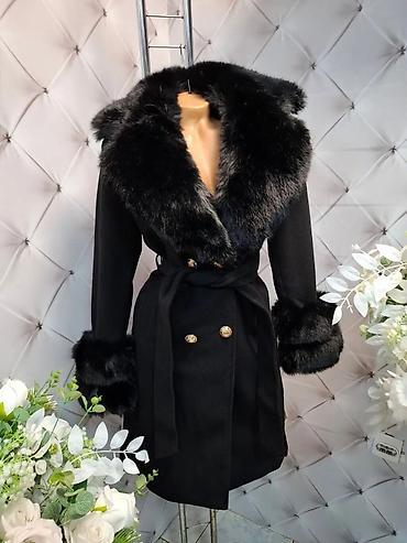 smlu: Elegantni ženski kaputi sa skidljivim krznom - Model: klasičan kaput — 1