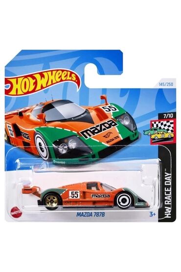 Heykəlciklər: Hot Wheels – Mazda 787B die-cast model maşın - Seriya: HW Race Day