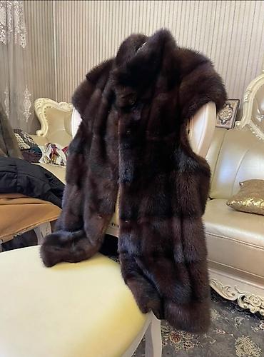 Айымдардын кийими: Шуба, Норка, Кыска модель, 2XL — 2