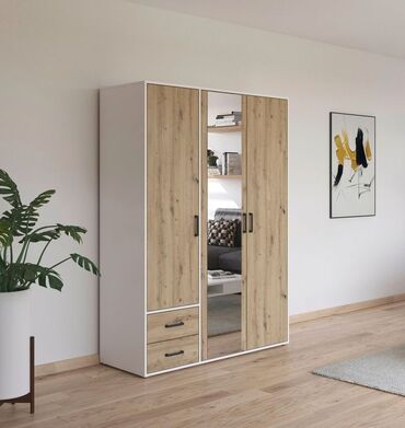 Sifarişlə dolablar: Düz dolab, Yataq otağı üçün, Paltar üçün, Açılan, Korpuslu, 3 qapılı — 3