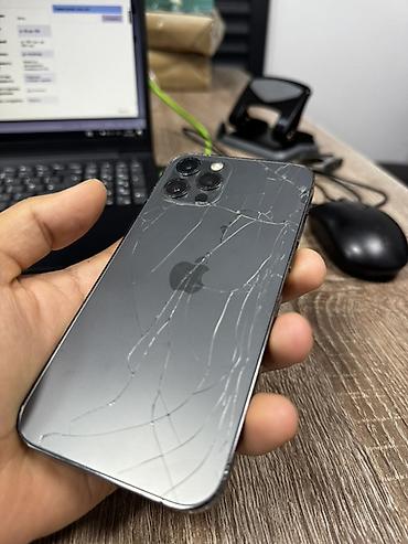 iphone cable: IPhone 12 Pro, Б/у, 512 ГБ, Графит, Зарядное устройство, Защитное стекло, Чехол, 94 % — 1