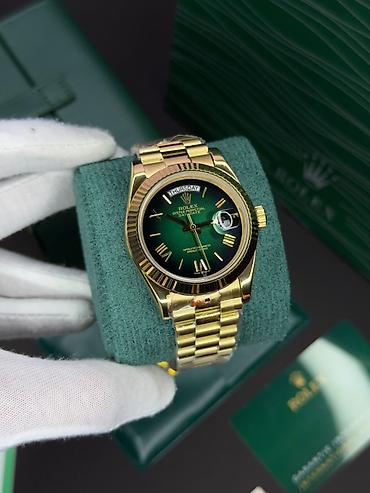 gun eynəyi: Yeni, Qol saatı, Rolex, rəng - Yaşıl — 1