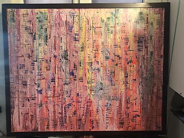 Abstrakt akrilik tablo – impasto texnikası ilə - Texnika: qalın lalafo.az -da Abstrakt akrilik tablo – impasto texnikası ilə - Texnika: qalın