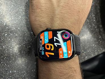 amoled: Applewatch-9 45mm tam orginal pakofqası ıle verecem 1ay deil alınıb — 2