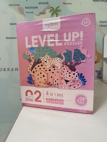 Оюнчуктар: Новые Пазлы Mideer Level Up! — набор «4 in 1» для детей от 2,5 лет. - — 1