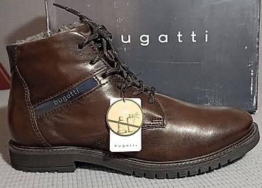Čizme: Muške zimske kožne čizme original Bugatti broj 45 Nove,nikad nošene - — 9