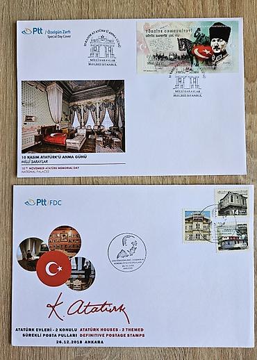 azerbaycan markaları: Ilk gün zərfləti. hər biri 10 manat. Heydər Əliyev olan 25 m.Filateli — 5