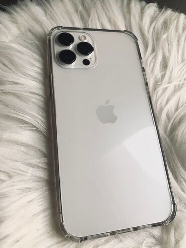 чехол на 12 мини: IPhone 12 Pro, Б/у, 128 ГБ, Белый, Защитное стекло, Чехол, Кабель, 77 %