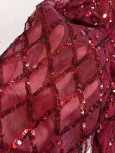 Kombinezoni: Elegantni ženski kombinezon - Gornji deo: bordo crvena tkanina sa — 9