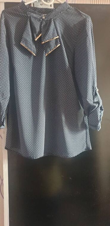qoroşkalı qadın bluzu: XL (EU 42), цвет - Синий