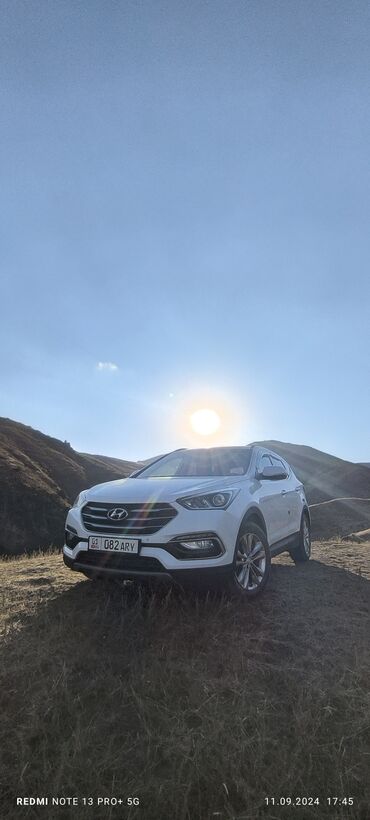 hyundai кроссовер: Hyundai Santa Fe: 2018 г., 2 л, Типтроник, Дизель, Кроссовер