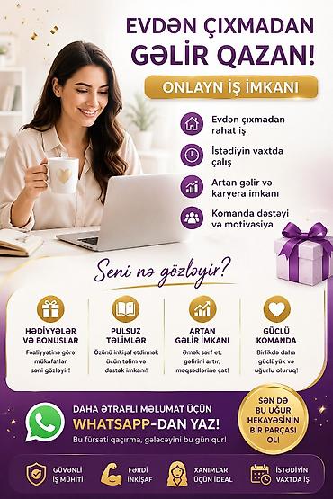 SMM menecer tələb olunur, İstənilən yaş, Təcrübəsiz lalafo.az -da SMM menecer tələb olunur, İstənilən yaş, Təcrübəsiz