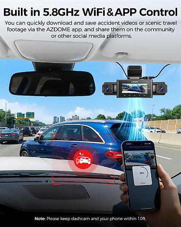 azdome m330: Videoqeydiyyatçı Azdome M350 AZDOME M350 – 4 Kanallı 360° Avtomobil — 5
