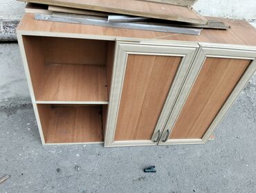 продажа офисной мебели бу: Mətbəx üçün asma şkaf - Material: laminat/LDSP taxta, ağ çərçivəli